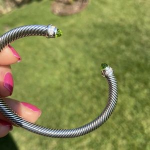 David Yurman Classic Bracelet Peridot & Diamond 5m